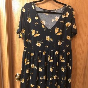 Forever 21 Plus Floral Skater Dress